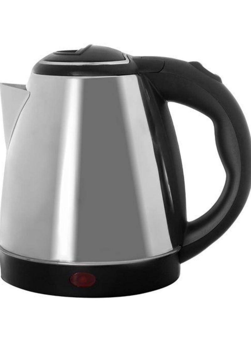 غلاية كهربائية من الفولاذ المقاوم للصدأ بقدرة 1500 واط وسعة 1.5 لتر – تصميم أنيق باللون الفضي والأسود - Image 1