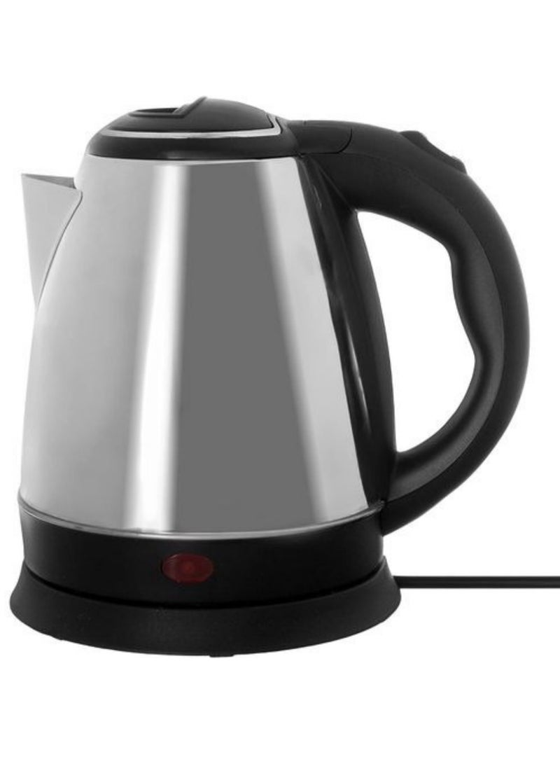 غلاية كهربائية من الفولاذ المقاوم للصدأ بقدرة 1500 واط وسعة 1.5 لتر – تصميم أنيق باللون الفضي والأسود - Image 2