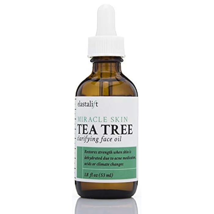 Elastalift Tea Tree Oil Facial Spot Treatment W/Witch Hazel Clarifying Tea Tree Oil For Face Helps Target Redness, Acne, Bumps, Dry Itchy Skin, & Large Pores. Non-Irritating Formula, 1.8 Fl Oz - Image 2