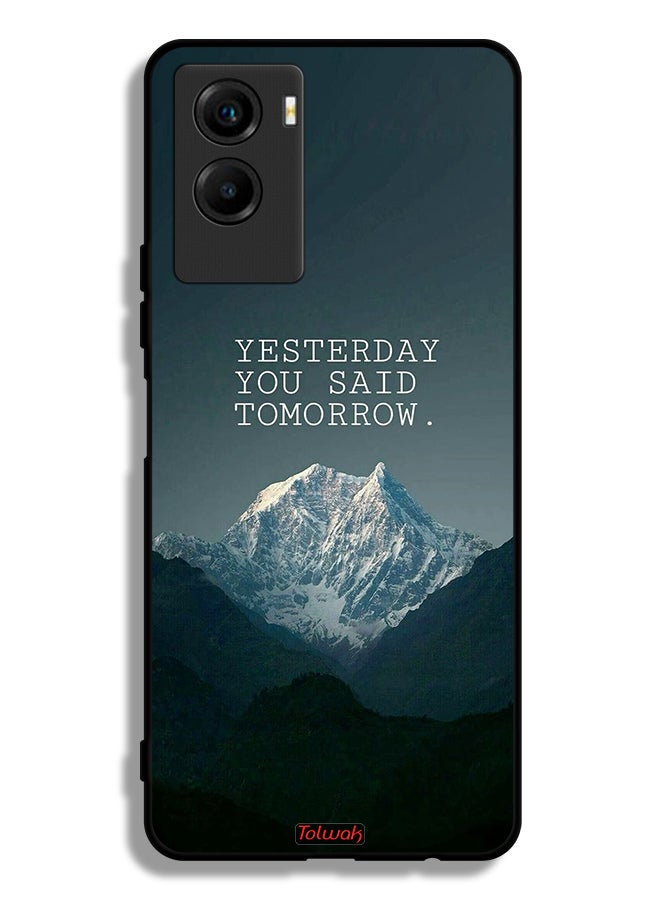 Tolwak Vivo Y55s 5G (2021) Protective Case Cover Yesterday You Said Tomorrow - Image 2