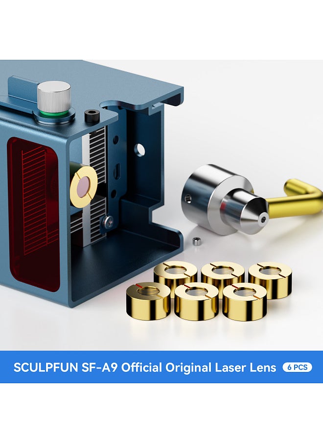 SCULPFUN Original SF-A9 40W Laser Engraver Lens 6pcs Highly Transparent Lens Anti-oil and dust Proof Easy to Install  - Image 4