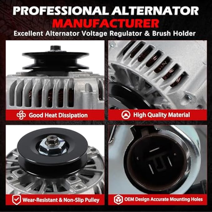Autodevil 14668 Alternator Compatible with 4Runner Celica Pickup Replace OE 2706035060, 270603506084, 2706035061, 270603506184 - Image 4