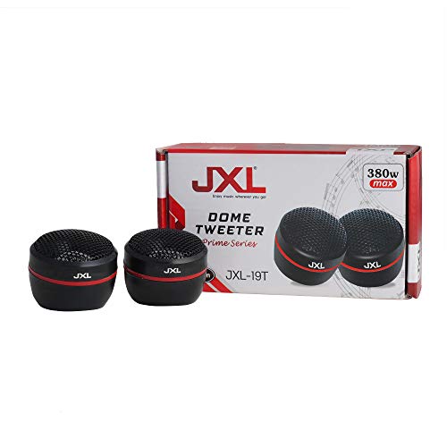 JXL -19T High Efficiency Dome Car Tweeter for Coaxial Car Speaker 380W MAX (Pair) Black - Image 1