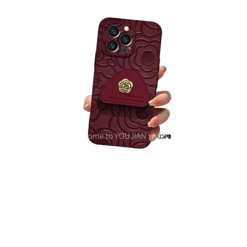 غطاء واقي | مقاوم للصدمات لـ iPhone 11 Pro Max | حبل تعليق | ملمس جلد | حماية من السقوط | حامل - Image 3