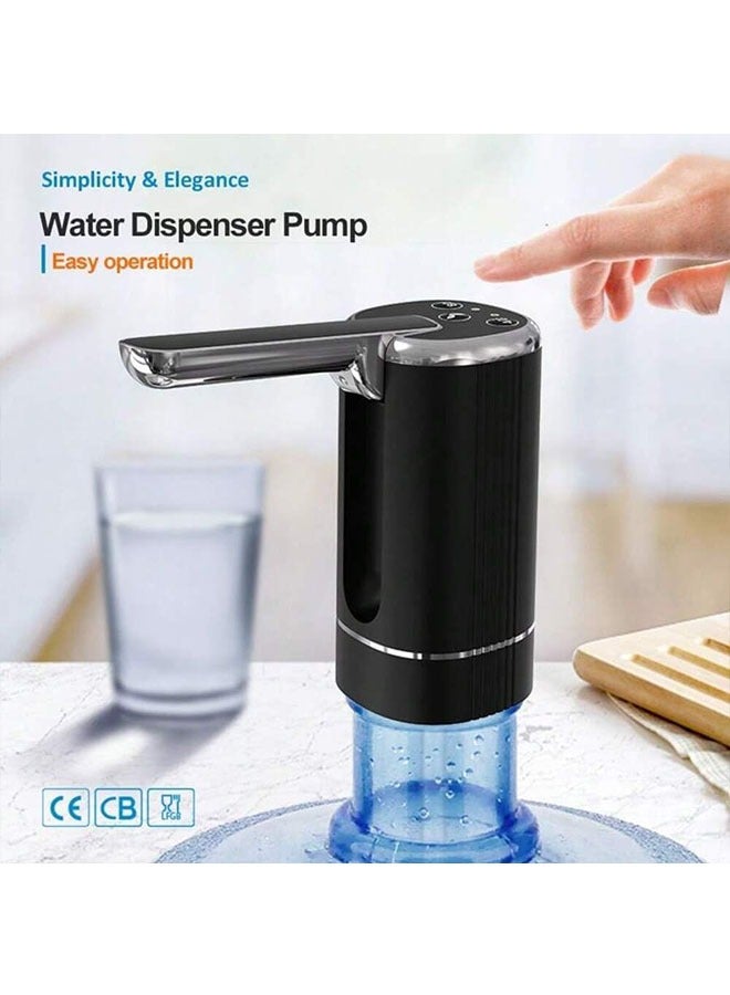 مضخة ماء آلية محمولة، قابلة للطي، بشحن USB-C، مناسبة لزجاجات المياه سعة 5 جالون، مثالية للاستخدام في المنزل، المكتب، أو أثناء التخييم. - Image 3