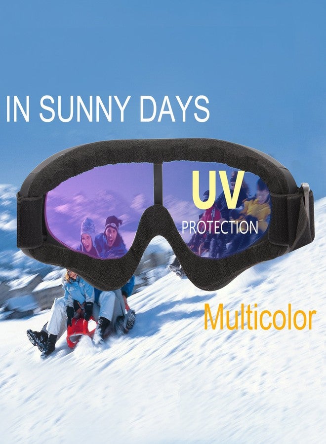 Yidomto Ski Goggles, Yidomto Pack of 3 Snowboard Goggles for Kids,Boys,Girls,Youth, Mens,Womens,with UV Protection,Windproof,Anti Glare(Black-Pink-White) - Image 5