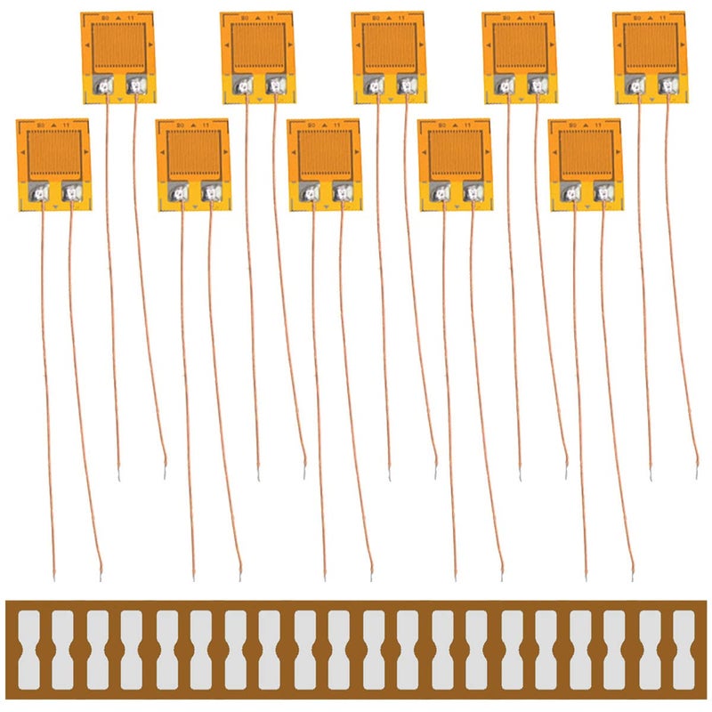 DOUKI 10PCS BE120-5AA 120ohm High-Precision Pressure Resistance Strain Gauge Foil Strain Gauge for Pressure Sensor, Load Cell - Image 1
