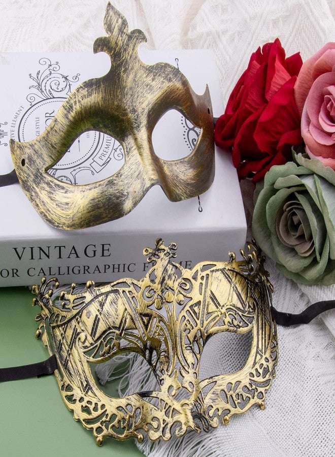 FEQO 64 Pieces Masquerade Masks Vintage Antique Venetian Masks Eye Mask for Masquerade Party Festival Canival Mardi Gras - Image 5