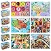 LELEMON Puzzles for Kids Ages 466 Pack 100 Piece Puzzles for Kids Ages 48 in a Metal BoxEducational Jigsaw Puzzles Puzzle Games Puzzle Toys for Girls and Boys - Image 2