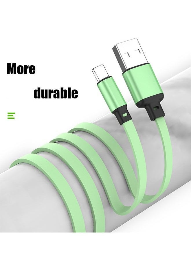 Generic - 3 In 1 USB Charging Cable Support Fast Charge Line Green - Image 1