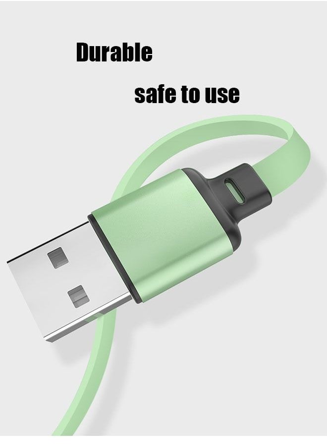 Generic - 3 In 1 USB Charging Cable Support Fast Charge Line Green - Image 1
