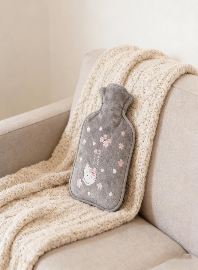 Vihaanta 2PCS Cute Hot Water Bag, Mini Hot Water Bag, Soft Plush Design with Two Color Options for Personal Warmth, Portable Size for Indoor and Outdoor Use, Pink and Grey - Image 5
