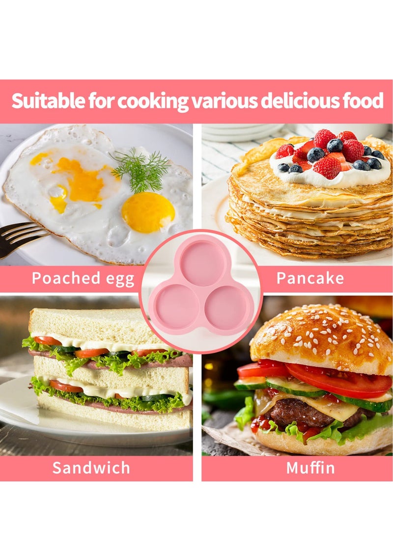 Excefore - Silicone Air Fryer Egg Pan, Non-Stick Air Fryer Baking Pan Cupcake Pan Reusable Silicone Muffin Pan Tray for Making Egg Muffin, Baking Hamburger, Fried Egg, Cupcake, Tart and Dessert - Image 1