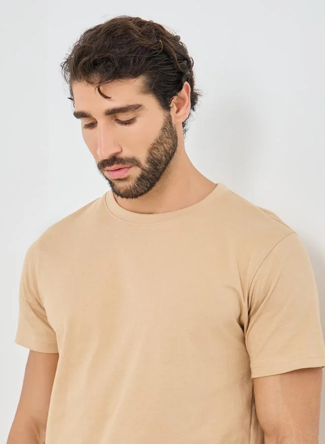 Styli Styli Solid Heavy Jersey Longline T-Shirt