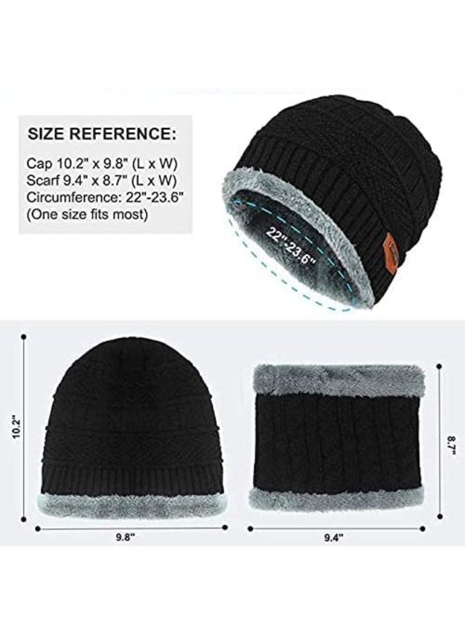 Winter wool hat and scarf set with a soft fur lining — double the warmth, stylish design suitable for men and women, high elasticity and ultimate comfort on cold days - Image 4