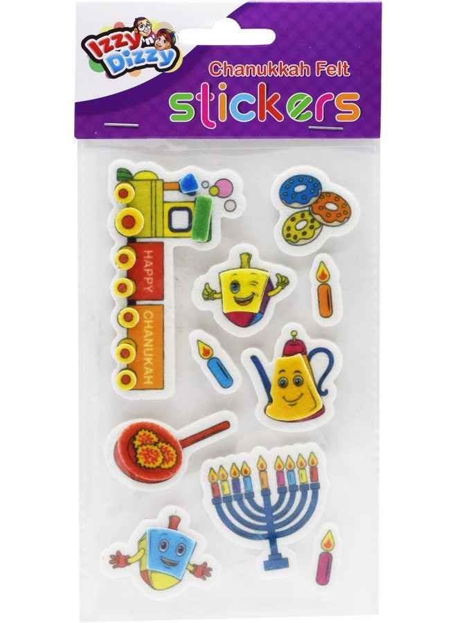 Izzy 'n' Dizzy Hanukkah Felt Stickers Dreidels Menorahs Donuts And More Chanukah Stationary Arts And Crafts Gifts And Games - Image 2