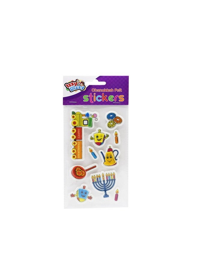 Izzy 'n' Dizzy Hanukkah Felt Stickers Dreidels Menorahs Donuts And More Chanukah Stationary Arts And Crafts Gifts And Games - Image 5