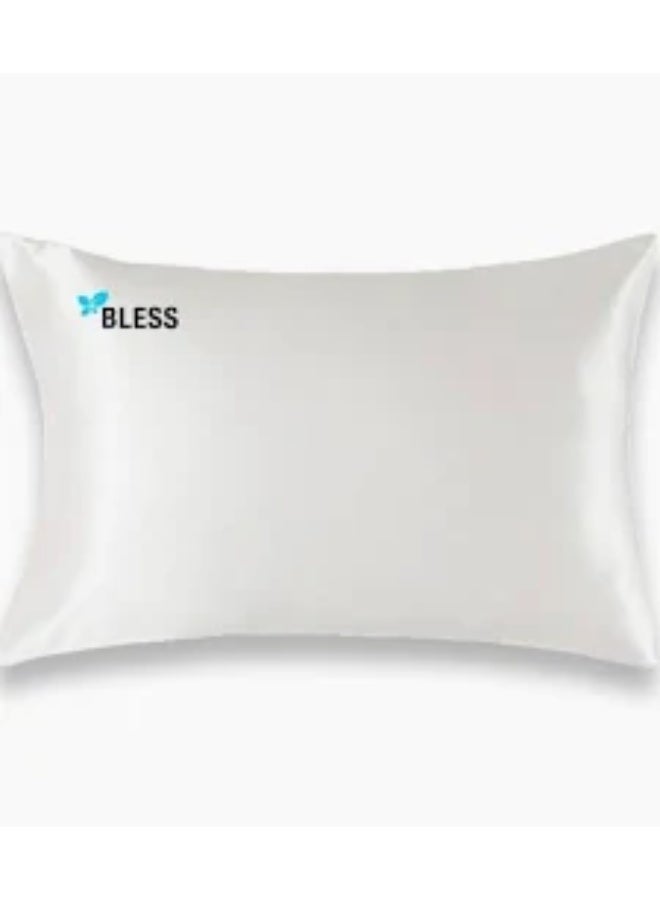 Bless White Satin Pillowcase - Image 1