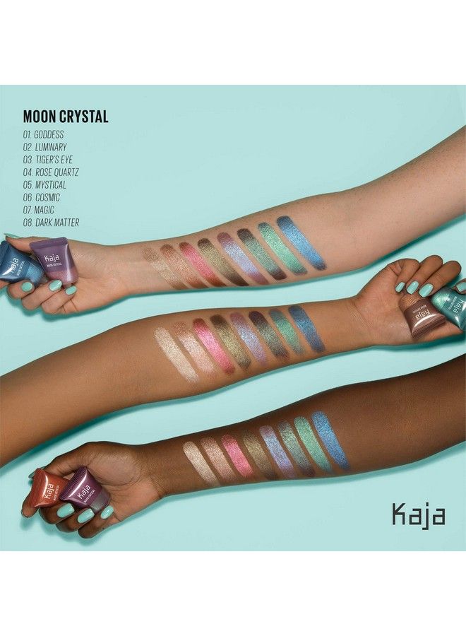 KAJA Eyeshadow Moon Crystal : Sparkling Eye Pigment Shimmering Royal Blue Finish Highly Pigmented Glitter 08 Dark Matter 029 Oz - Image 4