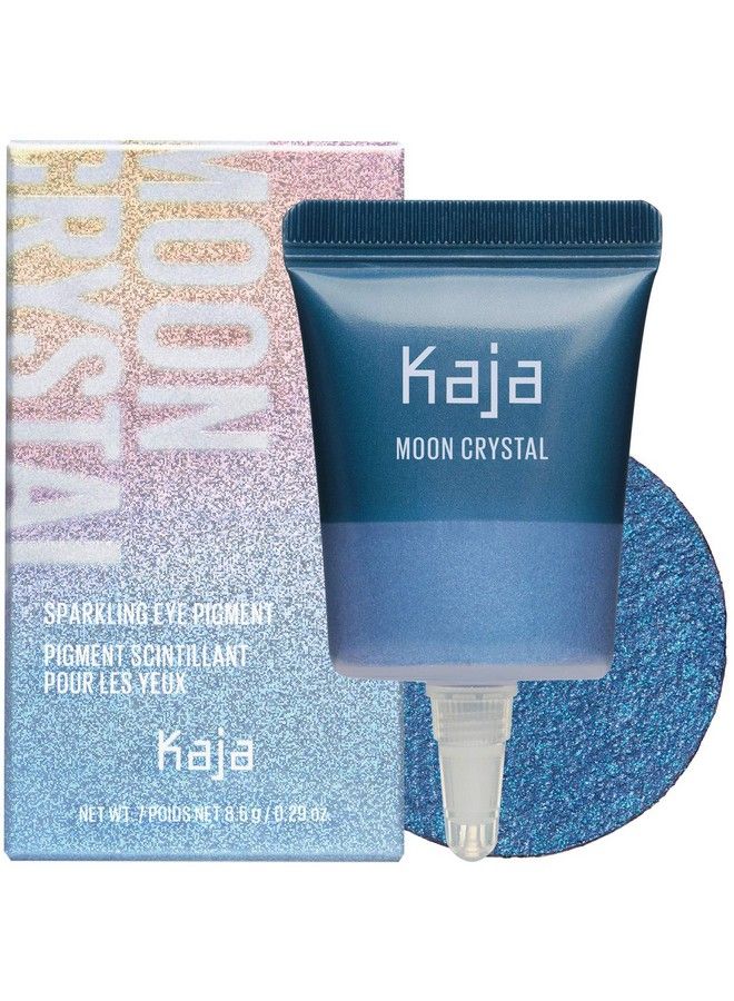 KAJA Eyeshadow Moon Crystal : Sparkling Eye Pigment Shimmering Royal Blue Finish Highly Pigmented Glitter 08 Dark Matter 029 Oz - Image 2