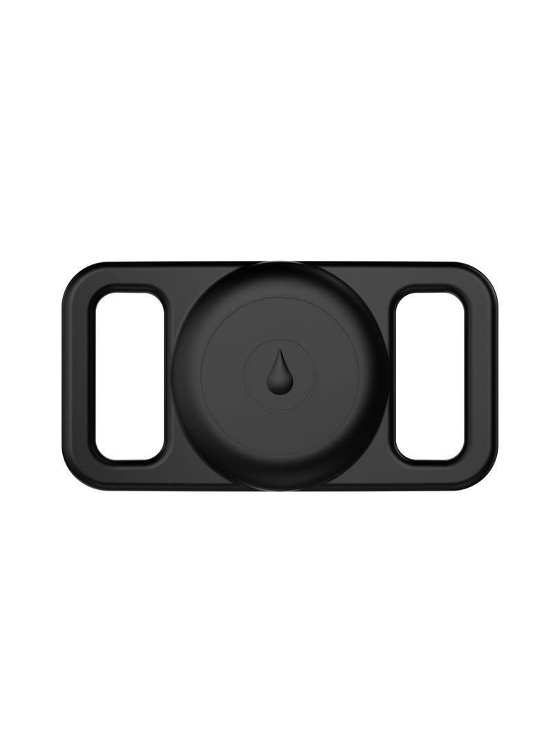 Pet Collar Holder Silicone Airtag Holder for Cat Dog Collar Waterproof Protective AirTag Holder Case Soft Silicone Case Lightweight Anti Scratch Anti Lost (Black) - Image 4