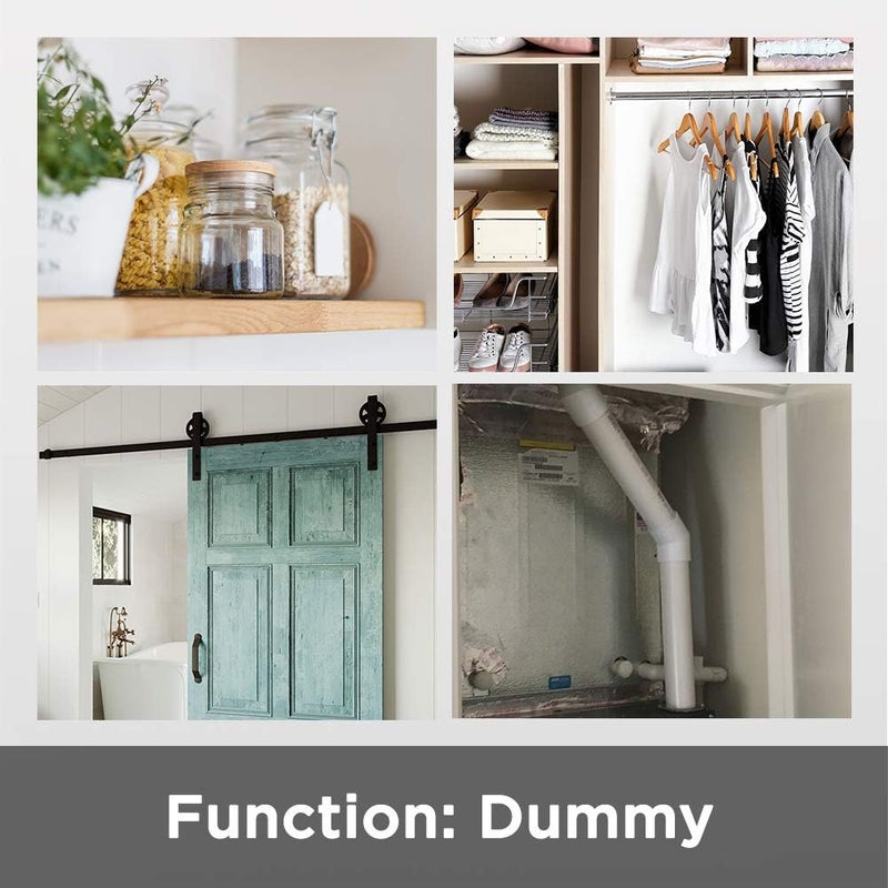 Kwikset Lido Dummy Door Handle Single Sided Lever for Closets French Double Doors and Pantry Venetian Bronze NonTurning Left Handed Interior PushPull Lever with Microban Protection - Image 3