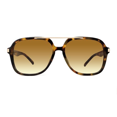 GUVIVI Retro Aviator Sunglasses for Women Men 2026 Square Top Bar Sun Glasses Sunnies 70s Lightweight Shades - Image 5