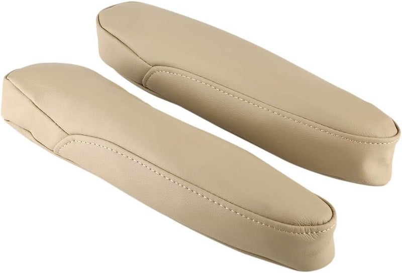 Car PU Leather Armrest Cover Durable Elegant Style for 2005-2010 Front Seat 2pcs - Image 5