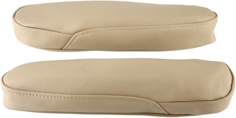 Car PU Leather Armrest Cover Durable Elegant Style for 2005-2010 Front Seat 2pcs - Image 3