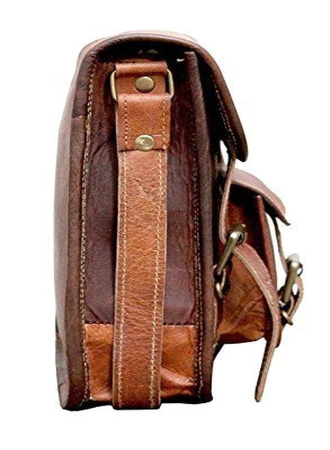 RSN Original Leather Messenger Bag, Office Bag, Sling Bag, Tablet Bag 9 Inches Brown - Image 4