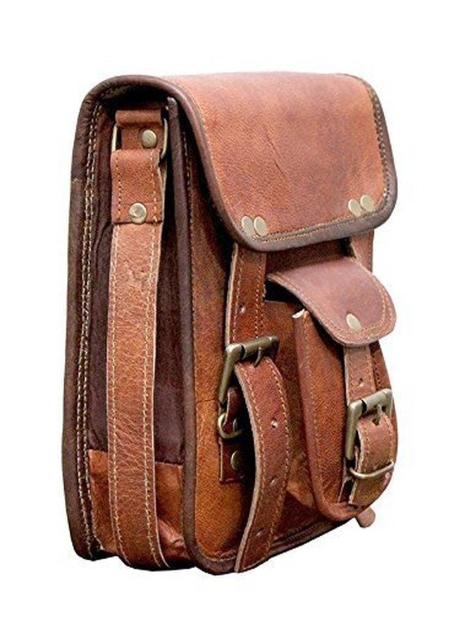RSN Original Leather Messenger Bag, Office Bag, Sling Bag, Tablet Bag 9 Inches Brown - Image 5
