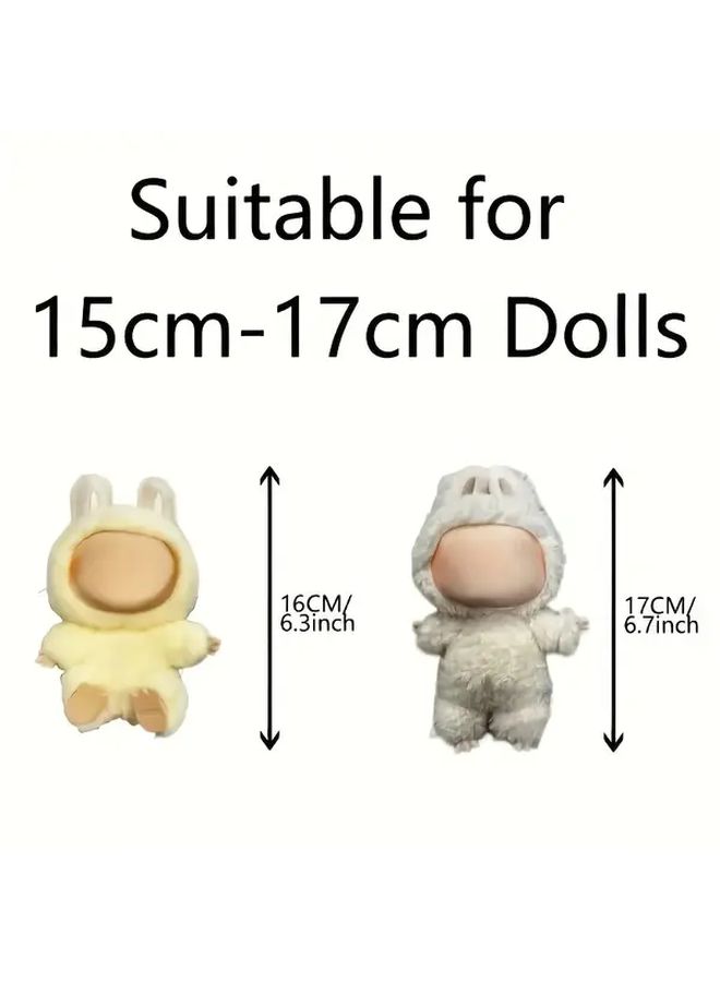 Colorful Love Doll Clothing Set For 7 Inch Dolls Soft Fabric DIY Gift - Image 2