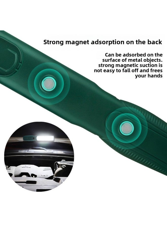 Multifunctional Work Light Long Endurance Portable Hook Back Magnetic Suction Rechargeable Outdoor Work Fill Light-Power:5859 Washboard Work Light (LED Version) Yellow - Image 4