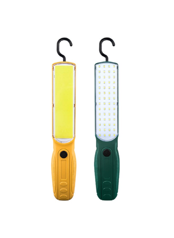 Multifunctional Work Light Long Endurance Portable Hook Back Magnetic Suction Rechargeable Outdoor Work Fill Light-Power:5859 Washboard Work Light (LED Version) Yellow - Image 5