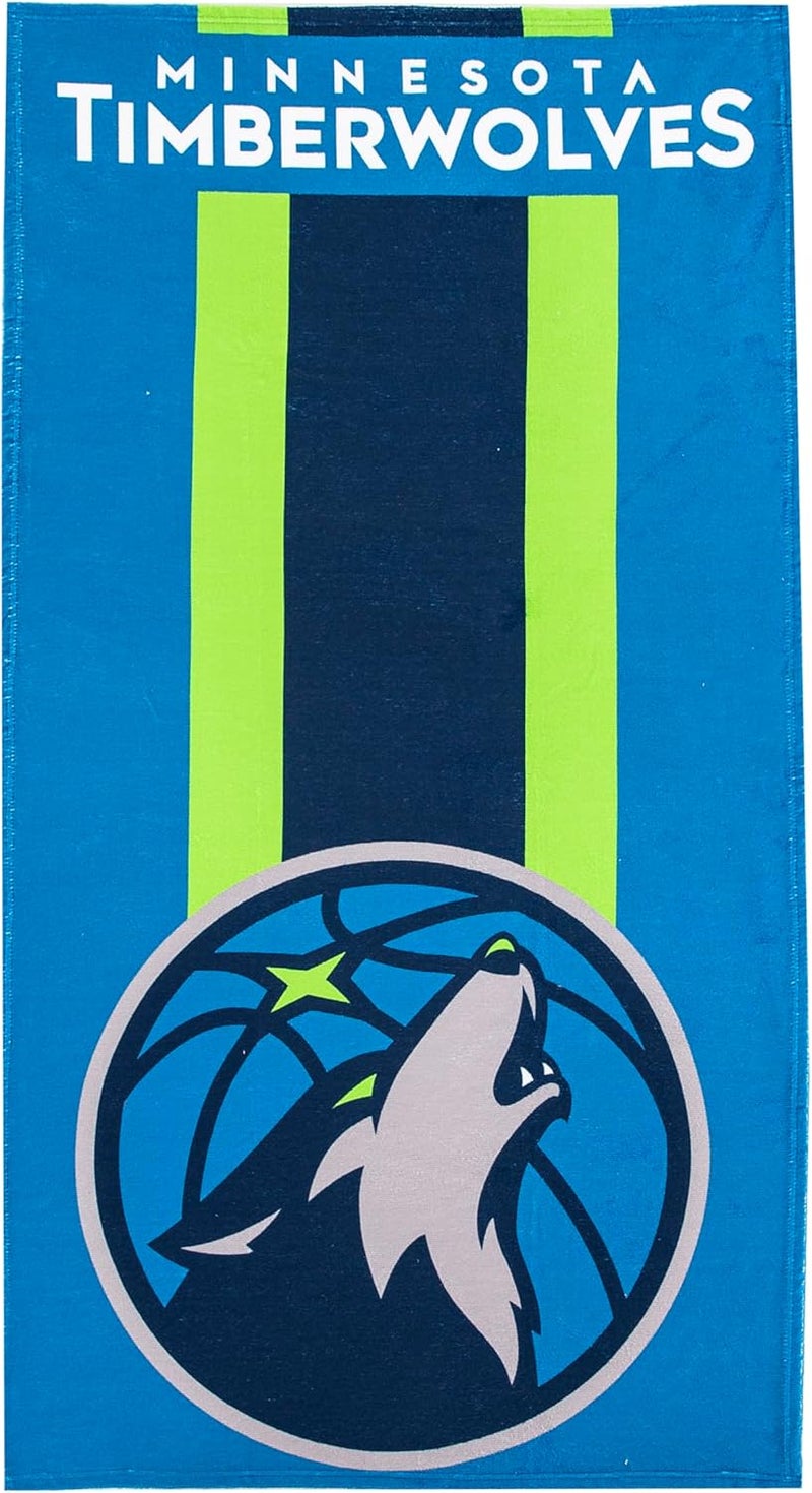 نورث ويست منشفة شاطئ مرخصة رسميًا من الدوري الأمريكي لكرة السلة (NBA) بتصميم “Zone Read”， مقاس 30 × 60 بوصة، بألوان متعددة - Image 1