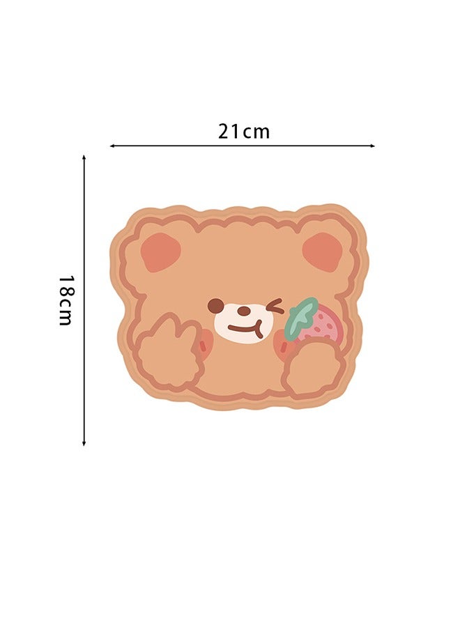 Beauenty Cute Mouse Pad Office Mice Pad Rubber Home Computer Anti-Slip Table Mat - Image 3