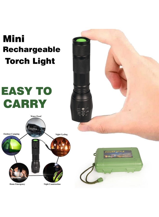 Care4 مصباح يدوي معدني طويل المدى 4 رعاية، غير قابل للكسر، قابل للشحن بسرعة وقابل للتكبير مع تركيز قابل للتعديل، الأفضل للأنشطة الخارجية مثل المشي لمسافات طويلة، التخييم (معدني) - Image 3