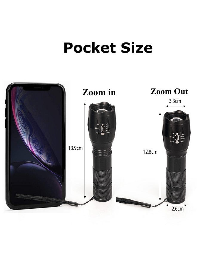 Care4 مصباح يدوي معدني طويل المدى 4 رعاية، غير قابل للكسر، قابل للشحن بسرعة وقابل للتكبير مع تركيز قابل للتعديل، الأفضل للأنشطة الخارجية مثل المشي لمسافات طويلة، التخييم (معدني) - Image 4