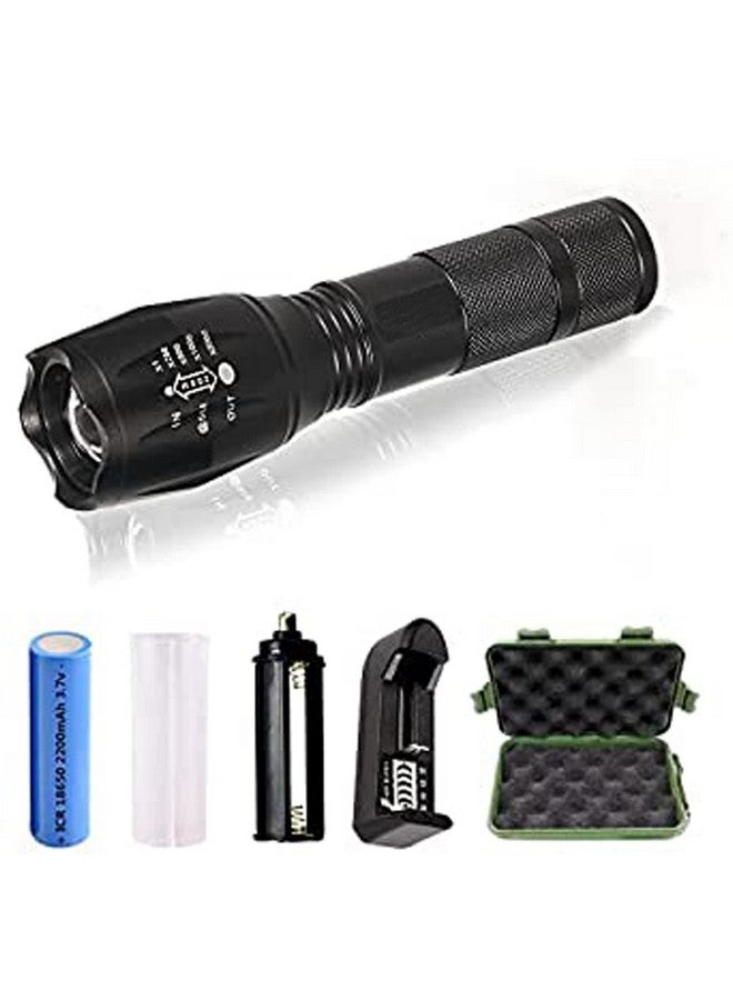 Care4 مصباح يدوي معدني طويل المدى 4 رعاية، غير قابل للكسر، قابل للشحن بسرعة وقابل للتكبير مع تركيز قابل للتعديل، الأفضل للأنشطة الخارجية مثل المشي لمسافات طويلة، التخييم (معدني) - Image 1