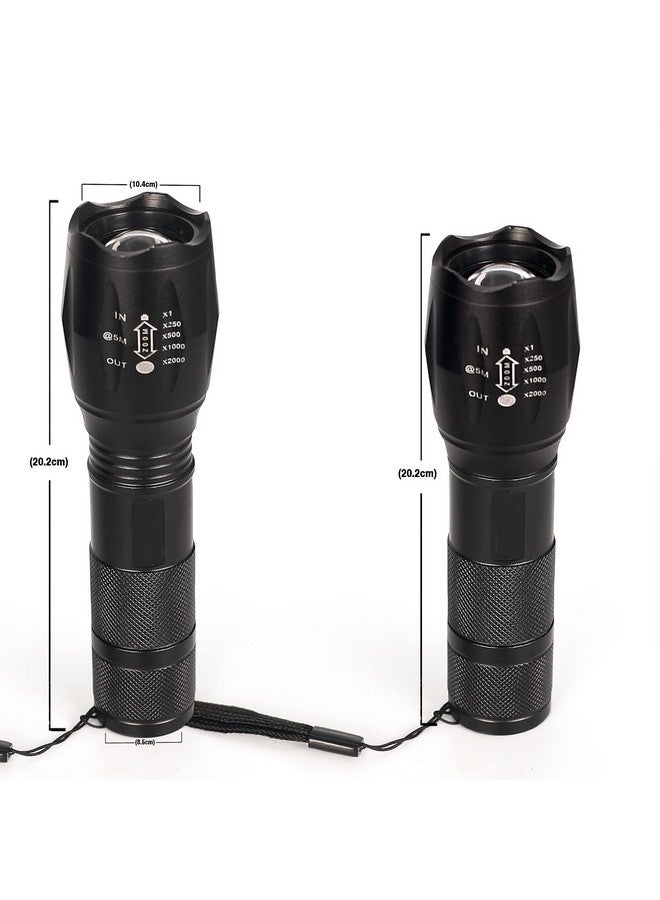 Care4 مصباح يدوي معدني طويل المدى 4 رعاية، غير قابل للكسر، قابل للشحن بسرعة وقابل للتكبير مع تركيز قابل للتعديل، الأفضل للأنشطة الخارجية مثل المشي لمسافات طويلة، التخييم (معدني) - Image 5