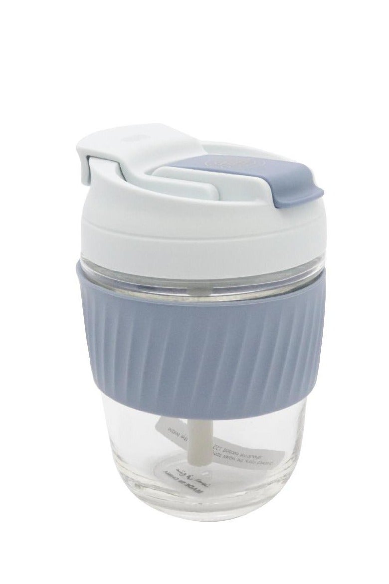 أتريوم كوب زجاجي مع غطاء وحامل ساخن/بارد 360.00 مل - Image 1