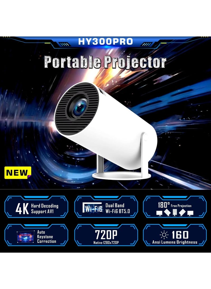 Generic Portable Projector Pocket 5G WIFI Android11.0 Support 130 Inches Home Theater Full HD 1080P for Indoor Outdoor Home Birthday Gift Compatible with TV Stick/HDMI/USB/PS5/iOS/PS4  - Image 4
