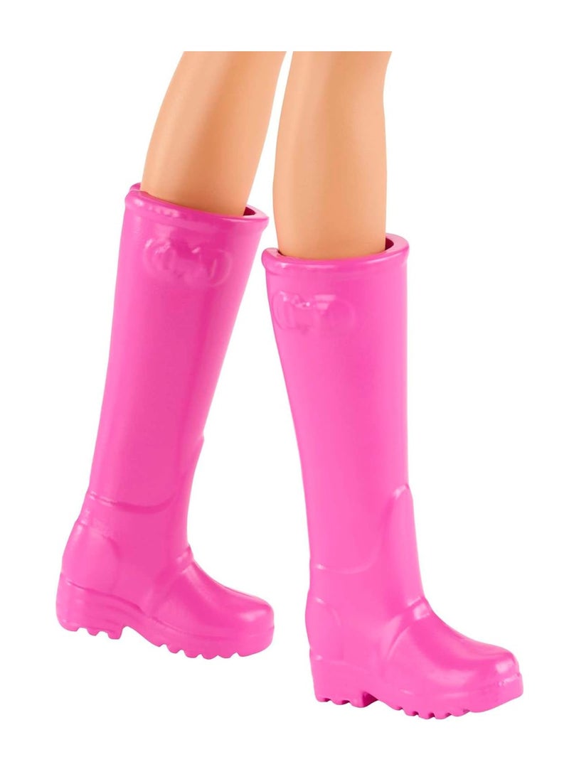 Barbie - Barbie Farmers Market Playset, Barbie Doll (Blonde), Market Stand, Register, Vegetables, Bread, Flowers & More, 3 & Up - Image 1