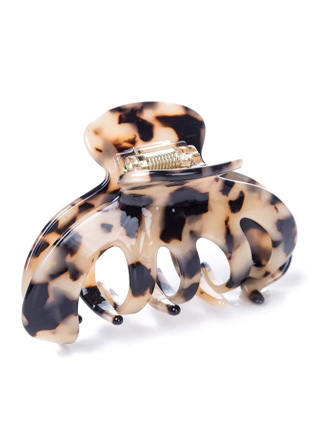 Prettyou Barrettes Hair Clip Clamp Celluloid Tortoise Shell 3.6 inches Comfortable Waterproof Styling Hair Claw Luxury Fashion Accessories for Women (Tortoise Shell) - Image 1