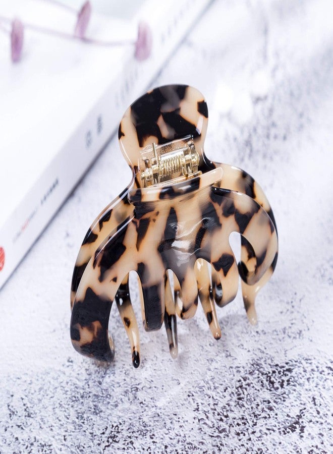 Prettyou Barrettes Hair Clip Clamp Celluloid Tortoise Shell 3.6 inches Comfortable Waterproof Styling Hair Claw Luxury Fashion Accessories for Women (Tortoise Shell) - Image 2