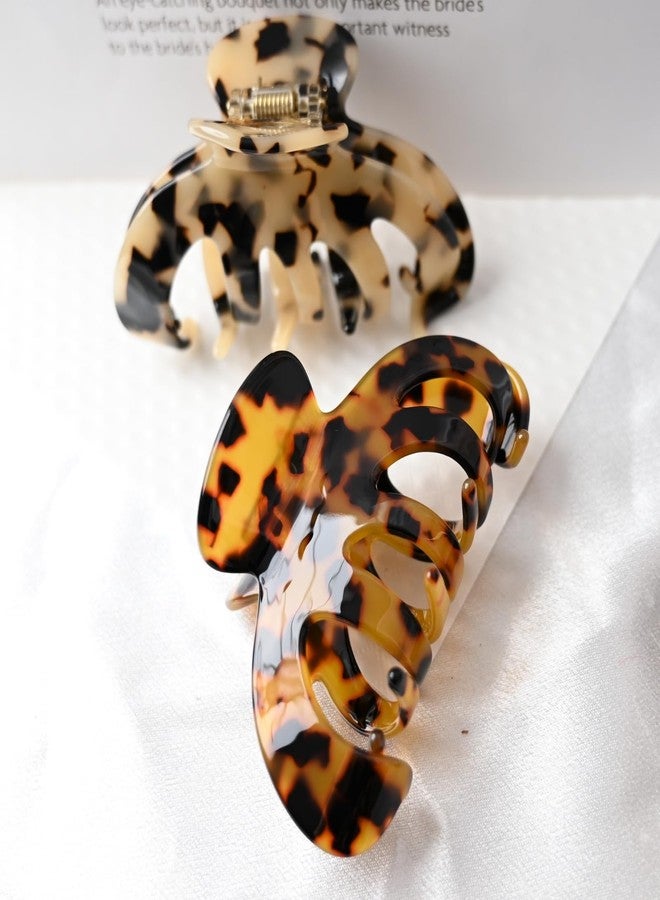 Prettyou Barrettes Hair Clip Clamp Celluloid Tortoise Shell 3.6 inches Comfortable Waterproof Styling Hair Claw Luxury Fashion Accessories for Women (Tortoise Shell) - Image 5