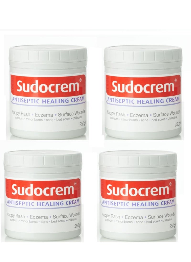 Sudocrem - (Pack of 4 ) Sudo Antiseptic Healing Cream To Protect Rash And Surface Wound - 250g - Image 1