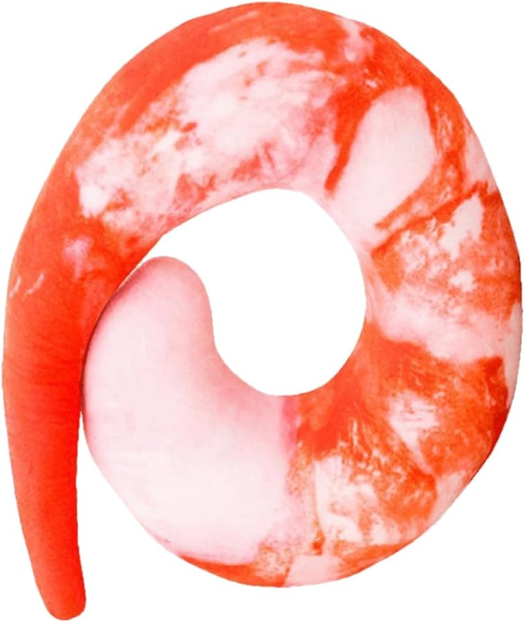 Shrimp Pillow for Travel Neck Cushion Comfortable Pillow for Neck Support Home Office - Image 1