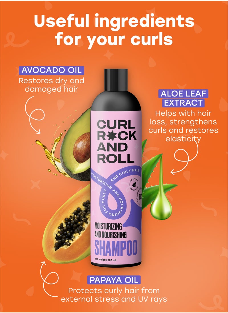 CURL ROCK AND ROLL Curl Rock and Roll Shampoo - Moisturizes and Nourishes Hair - Paraben-Free & Sulfate-Free, 270 ml  - Image 5