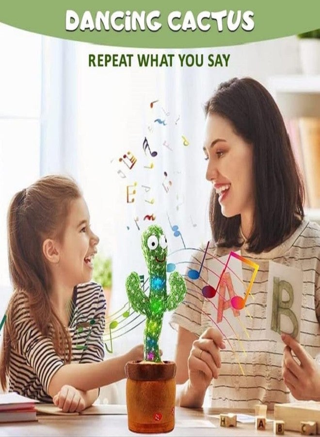 VONITY Dancing, Singing, Mimicking Cactus Toy for Kids - Voice Recording Repeats What You Say - Home Decor Items for Kids - Funny Education Toys for Children Playing - Image 5